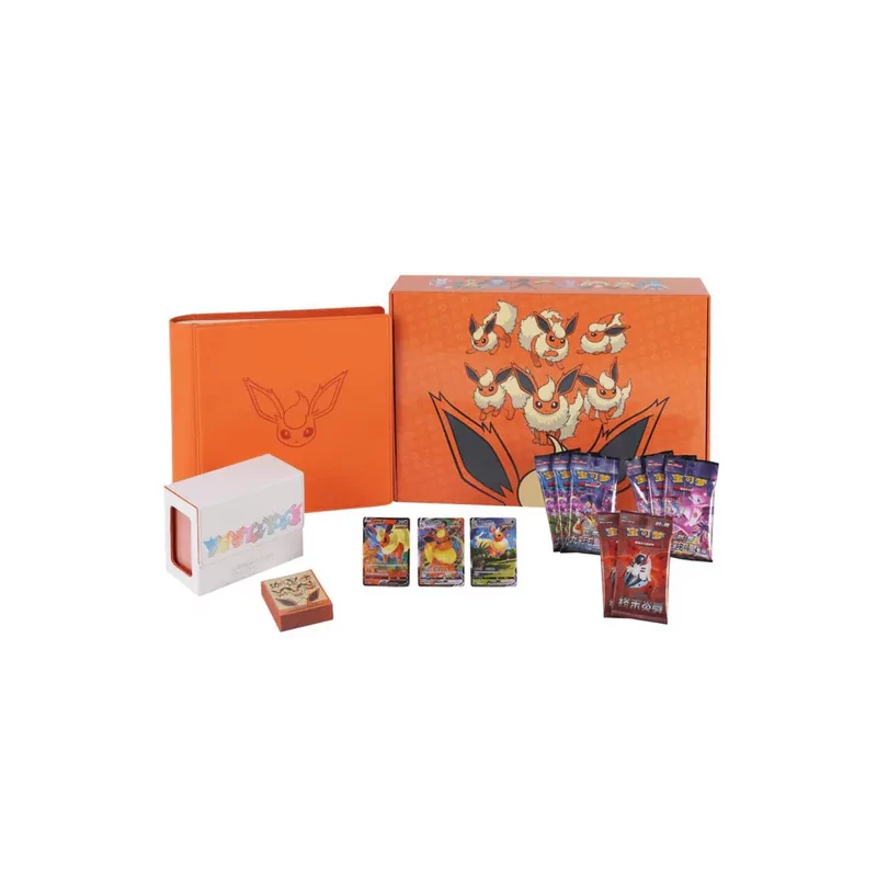 Coffret Cadeau Pokémon Chinois (Pyroli) – Édition TCG Chinois Simplifié Officielle