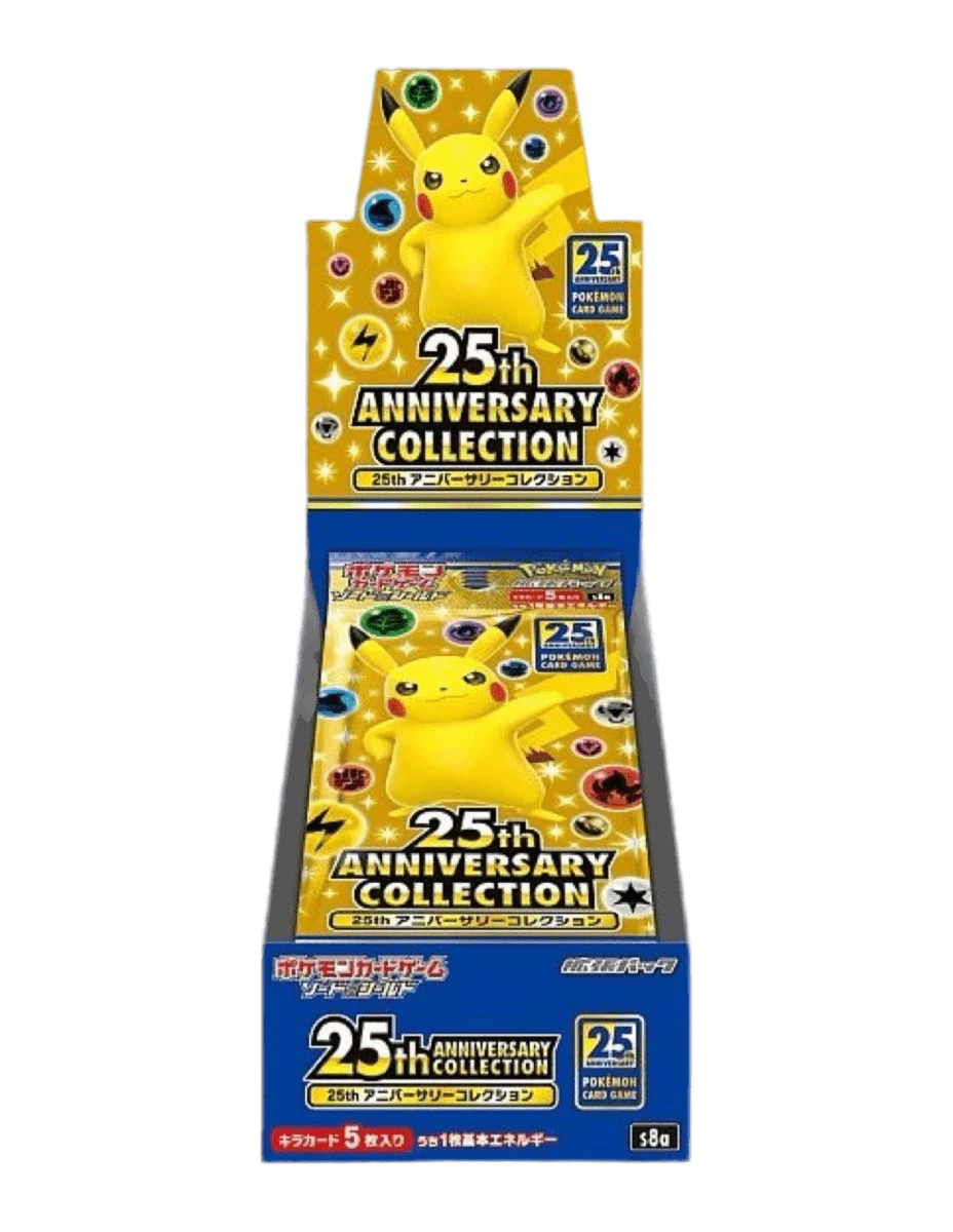 Display 10 booster Pokémon 25th Anniversary Collection