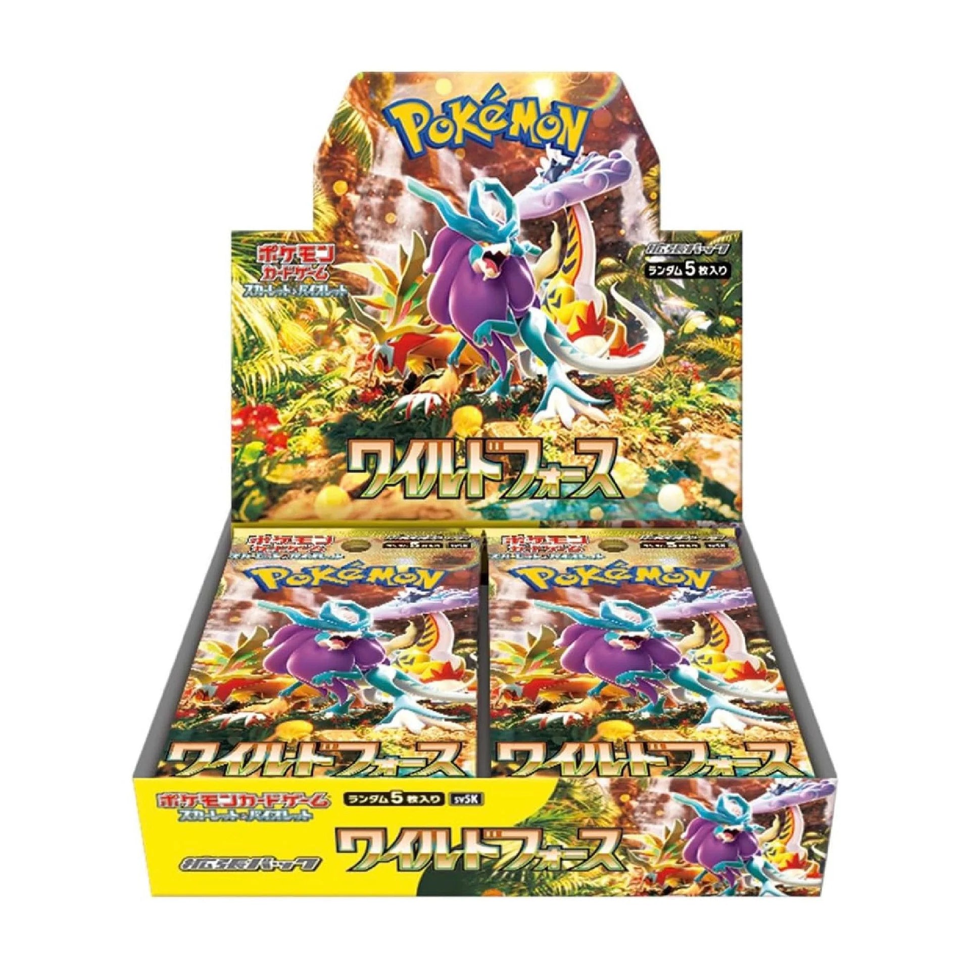 Display 30 boosters Pokémon SV5k Wild Force